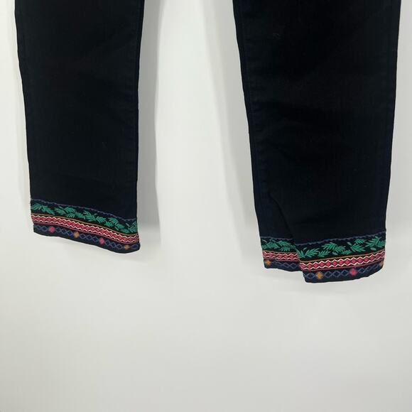 AG Adriano Goldschmied The Jodi Cropped Slim Flare Jeans Embroidered - Picture 5 of 7